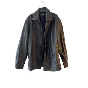 BRASCHI Italian Leather BOMBER Flight JACKET Excellent Condition Vintage Large